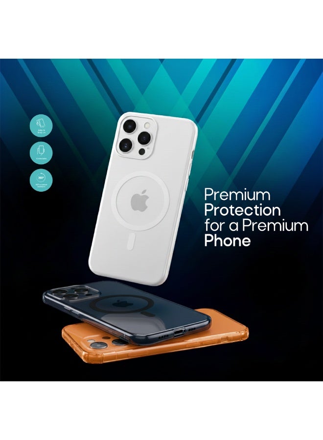 Aztech Original iPhone 16 Pro Max Case with Camera Control Cover TPU Hybrid Series Clear Design with Military Grade Drop Protection Shock Absorbing Air Guard Corners MagSafe Compatible Transparent Back Raised Camera and Screen Edges Slim Lightweight Protective iPhone 16 Pro Max Case - Image 4